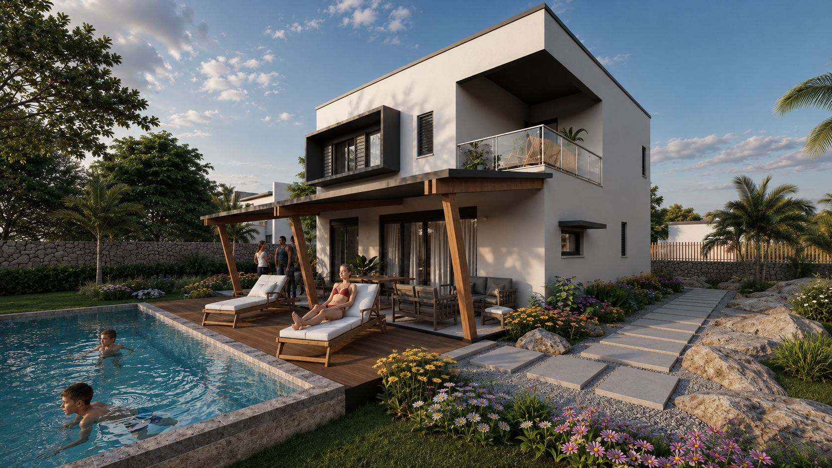 Villa Cayden — rendu 3D du modèle